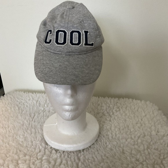 Carters Baseball Cap Gray Heathered Cool Spellout Hat 0-9 months - Picture 2 of 4
